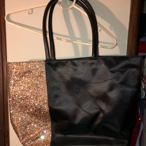 Black and Gold Sequins Bag